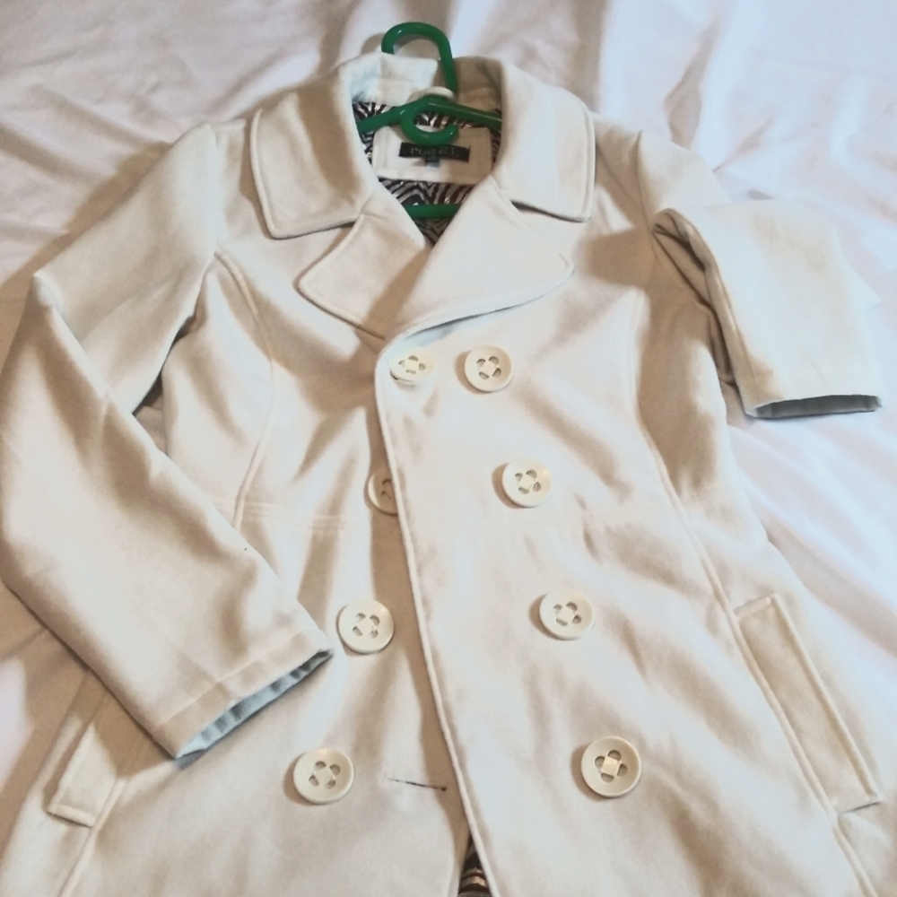 White Wool/Poly Coat Rue 21